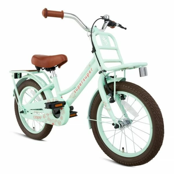 VÉLO ENFANT SUPERSUPER COOPER BAMBOO - 16 POUCES - VERT PISTACHE – Image 2