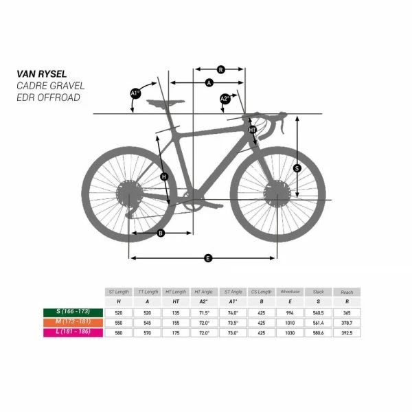 VELO GRAVEL EDR OFFROAD VAN RYSEL GRX 1X – Image 2