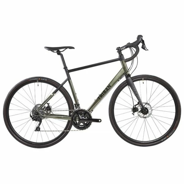 VELO GRAVEL TRIBAN RC520 GRAVEL KAKI SHIMANO 105