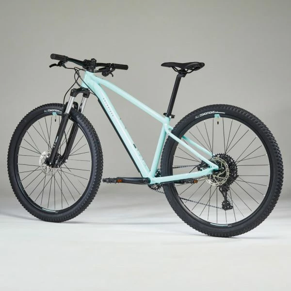 VÉLO VTT RANDONNÉE EXPLORE 520 FEMME VERT 29 – Image 3