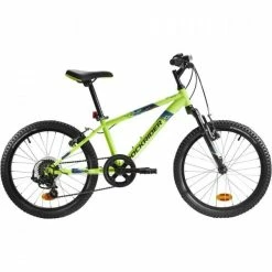VTT ENFANT ROCKRIDER ST 500 20 POUCES 6-9 ANS JAUNE FLUO